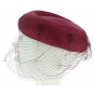 Burgundy Parasisal Tambourine Hat