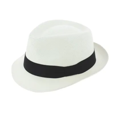Chapeau Trilby Corsica Panama Blanchi - Traclet Reference : 7941 | Chapellerie Traclet