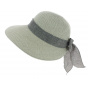 Clara Grey Paper Straw Sun Cap - Traclet