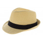 Trilby Groove Straw Straw Natural Paper Hat - Traclet