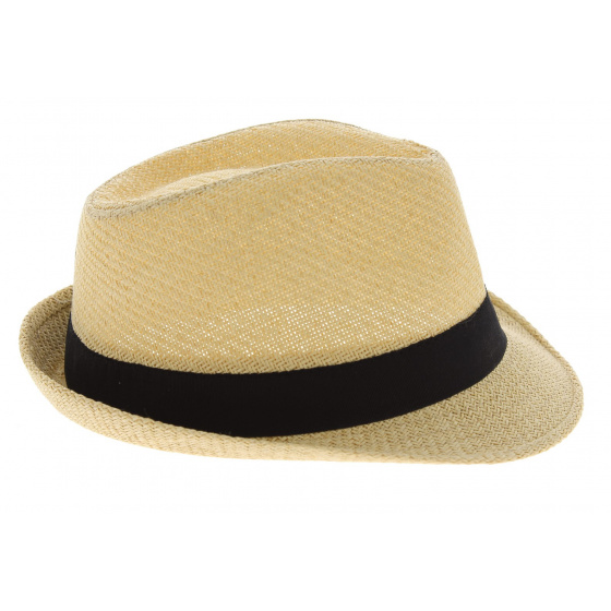 Groove Trilby Hat Natural Paper Straw - Traclet