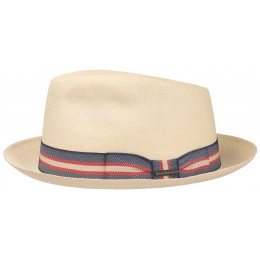 PorkPie / Trilby Solvay Natural Panama Hat - Stetson