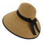 Caicos Natural Paper Straw Wide-Brim Hat - Traclet