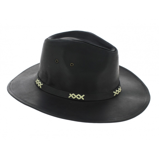 Chapeau Western Avec Jugulaire - Pampa Safari Cuir Chapeau Western Avec Jugulaire - Pampa Safari Cuir