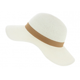 Capeline Hat Rhodes Straw White Paper - Traclet