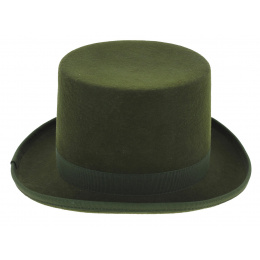 Chapeau Haut De Forme Laine - Vert Bouteille