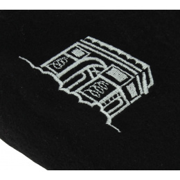 Arc de Triomphe wool beret - Black - Traclet
