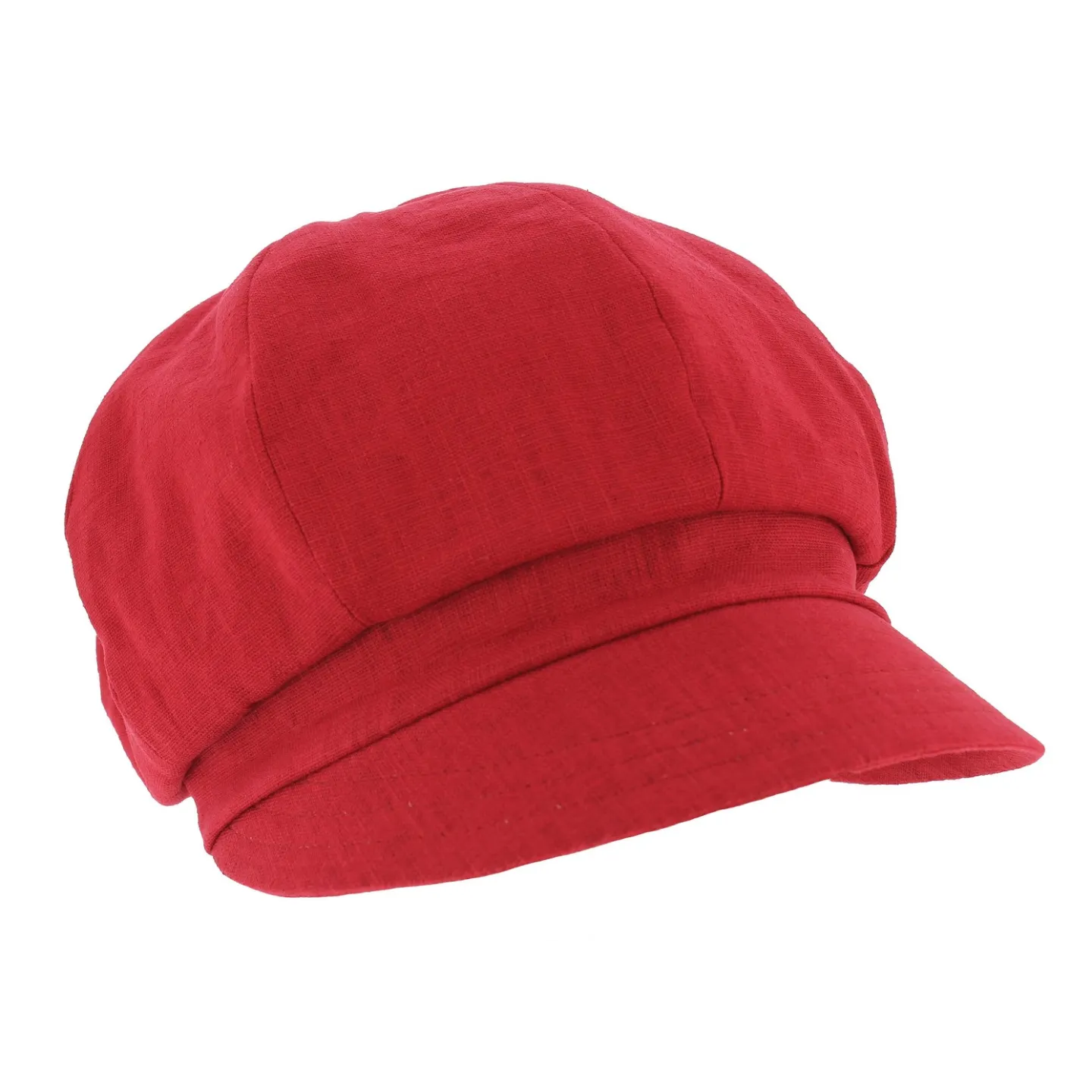 Newsboy Cap Nelya Linen Red - Mtm Reference: 7999 | Traclet Hat Shop