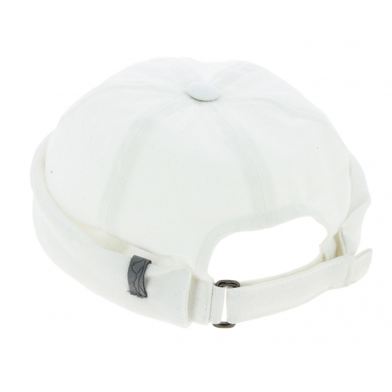 White Cotton Docker Cooper Beanie - Mtm