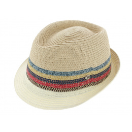 Chapeau Trilby Lagoon Paille Papier Naturel - Modissima