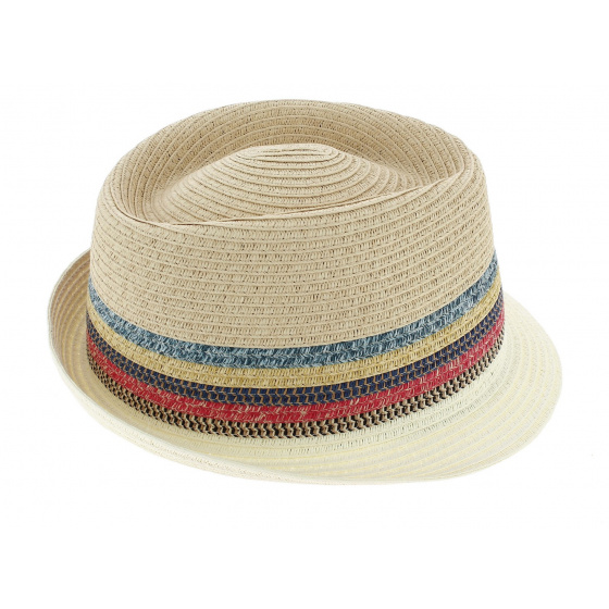 Trilby Lagoon Straw Hat Natural Paper - Traclet