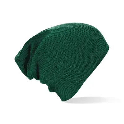 Bonnet Oversize Acrylique vert - Beechfield Reference : 8018 | Chapellerie Traclet