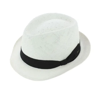 Chapeau Trilby Navagio Paille Papier Blanc - Fléchet Reference : 8035 | Chapellerie Traclet