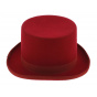 Chapeau haut de forme - Rouge Hermès