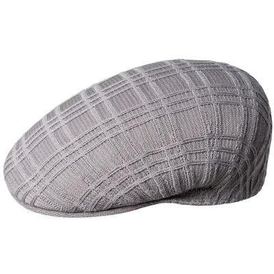 Rib Check 504 Grey Cap - Kangol Reference: 8044 | Traclet Hat Shop