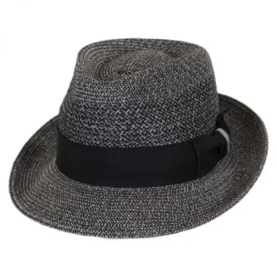 Bailey Black Straw Wilshire Trilby Hat - Reference: 8065 | Traclet Hat Shop