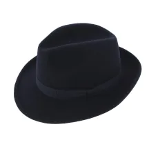 Navy Wool Felt Fedora Hat - Traclet Reference: 8122 | Traclet Hat Shop