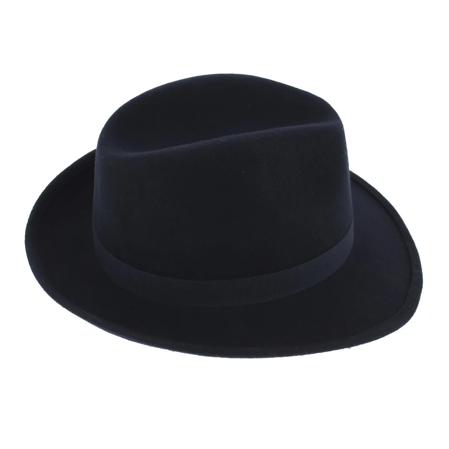 Navy Wool Felt Fedora Hat - Traclet Reference: 8122 | Traclet Hat Shop