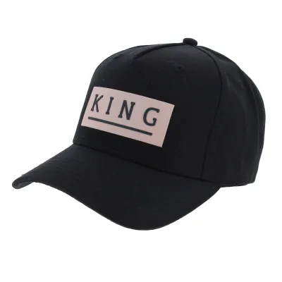 Casquette Baseball Manor Noir Coton - King Apparel Reference : 8129 | Chapellerie Traclet
