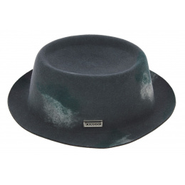 Pork Pie Crayon Mowbray Grey Wool Hat - Kangol