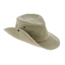 Mongo Cotton Safari Hat Beige - Crambes