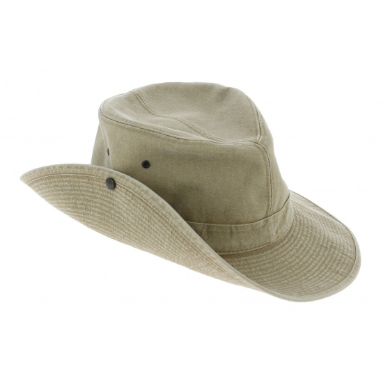 Chapeau Safari Mongo Coton Beige - Crambes