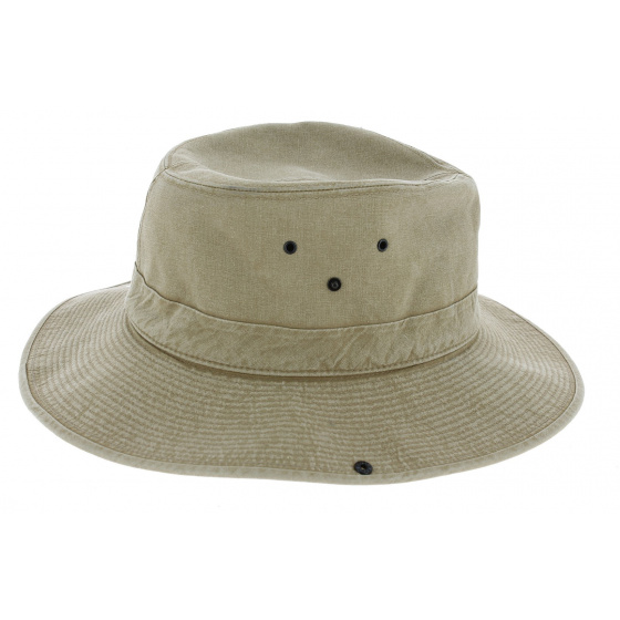 Chapeau Safari Mongo Coton Beige - Crambes