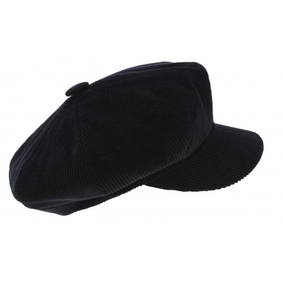 Casquette Gavroche Relax Noir Coton - City Sport Casquette Gavroche Relax Noir Coton - City Sport