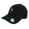 Casquette Baseball Flamingo Noir Coton - Kbethos Reference : 8155 | Chapellerie Traclet