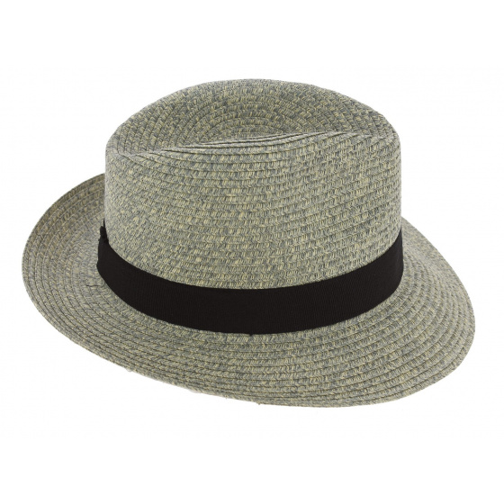 Chapeau Fedora Les chaumes en haut Seppia Papier Paille - Flechet