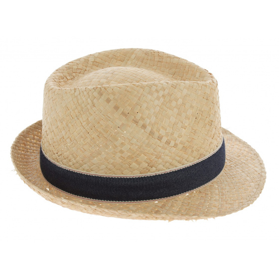 Chapeau Trilby Paille Beige - Fléchet Chapeau Trilby Paille Beige - Fléchet