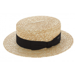 Double-Grooved Straw Boater - Guerra 1855
