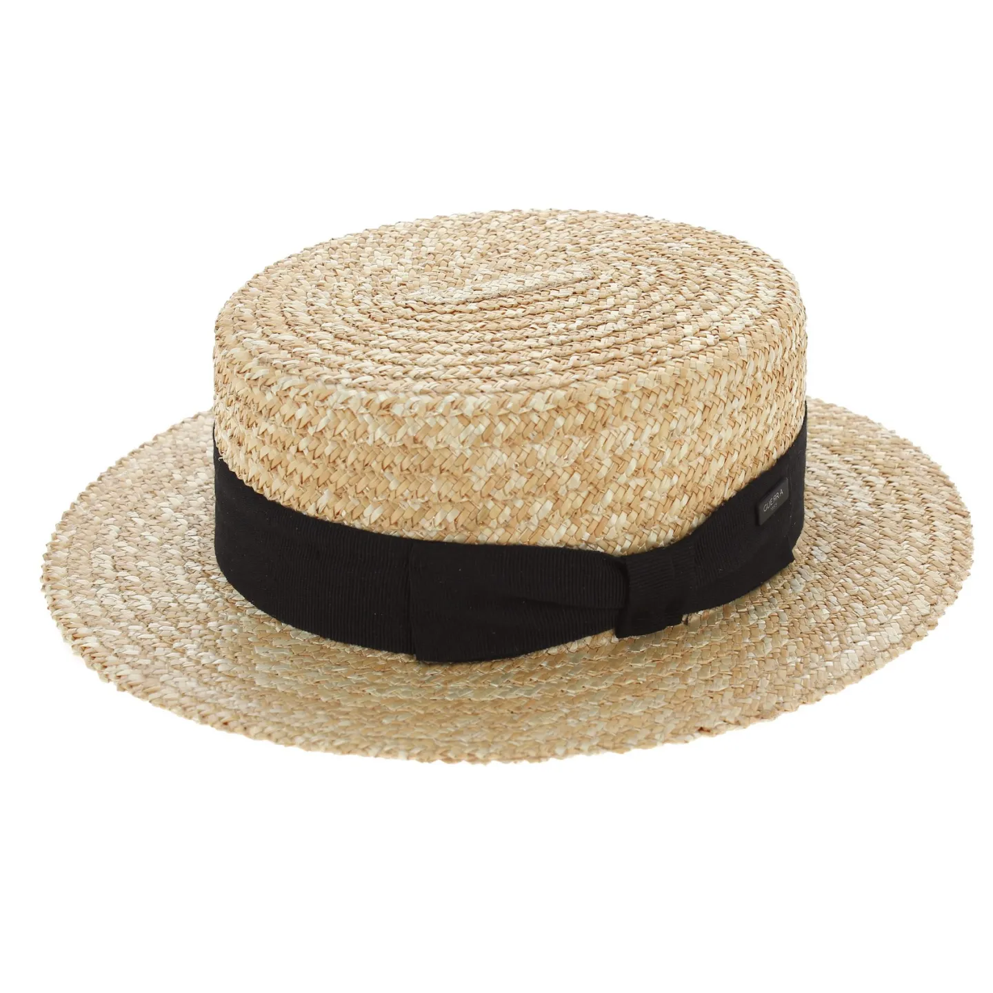 Double-grooved Straw Boater - Guerra 1855 Reference: 7042 | Traclet Hat Shop