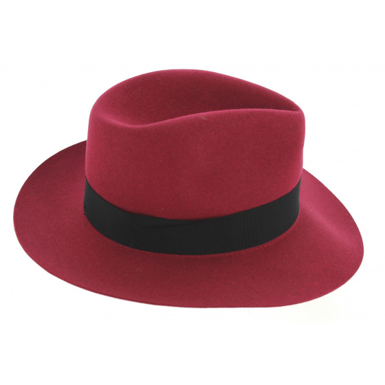 Pink Felt Fedora Hat - Guerra 1855