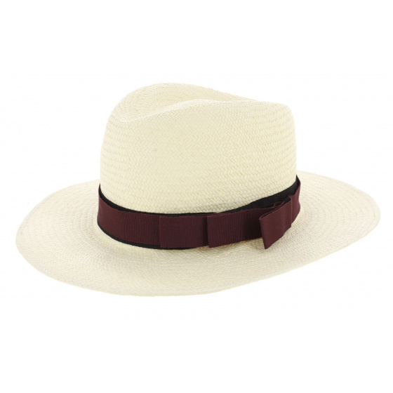 Customizable White Panama Traveller Hat