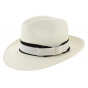 Chapeau Fedora Blanc Panama Personnalisable