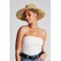Jenna Tan Raffia Fedora Hat - Brixton
