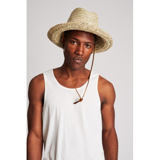 Perth Honey Straw Fedora Hat - Brixton