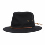 Black Cotton Penn Fedora Hat - Brixton