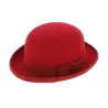 Chapeau melon - Rouge feutre laine Reference : 4869 | Chapellerie Traclet