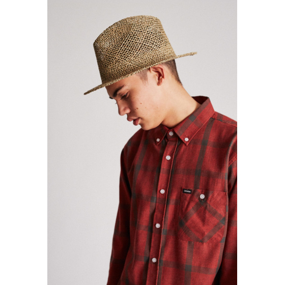 Chapeau Fedora Dunns Paille Naturel - Brixton