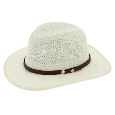 Off-White Straw Paper Traveller Hat - Traclet Reference: 8199 | Chapellerie Traclet