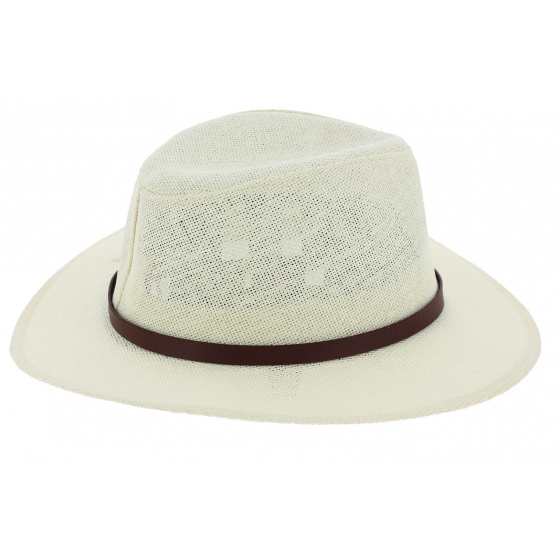 Off-White Straw Paper Traveller Hat - Traclet