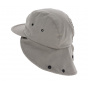 Baseball Cap with Neck Cover Hunter Cotton Beige - Traclet