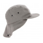 Baseball Cap with Neck Flap Hunter Cotton Beige - Traclet