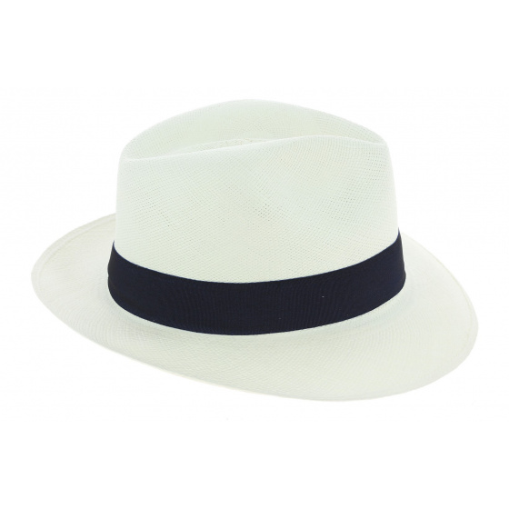 White Panama Cristalino Traveler Hat - Traclet