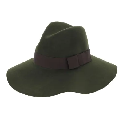 Capeline Piper Feutre Laine Olive - Brixton Reference : 5750 | Chapellerie Traclet