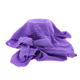 Two-tone purple and gray cheche