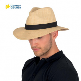 Traveller Strax Natural Raphia Hat - Rigon Headwear