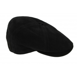 Arnold Forks Black Lamb Leather Cap - Traclet